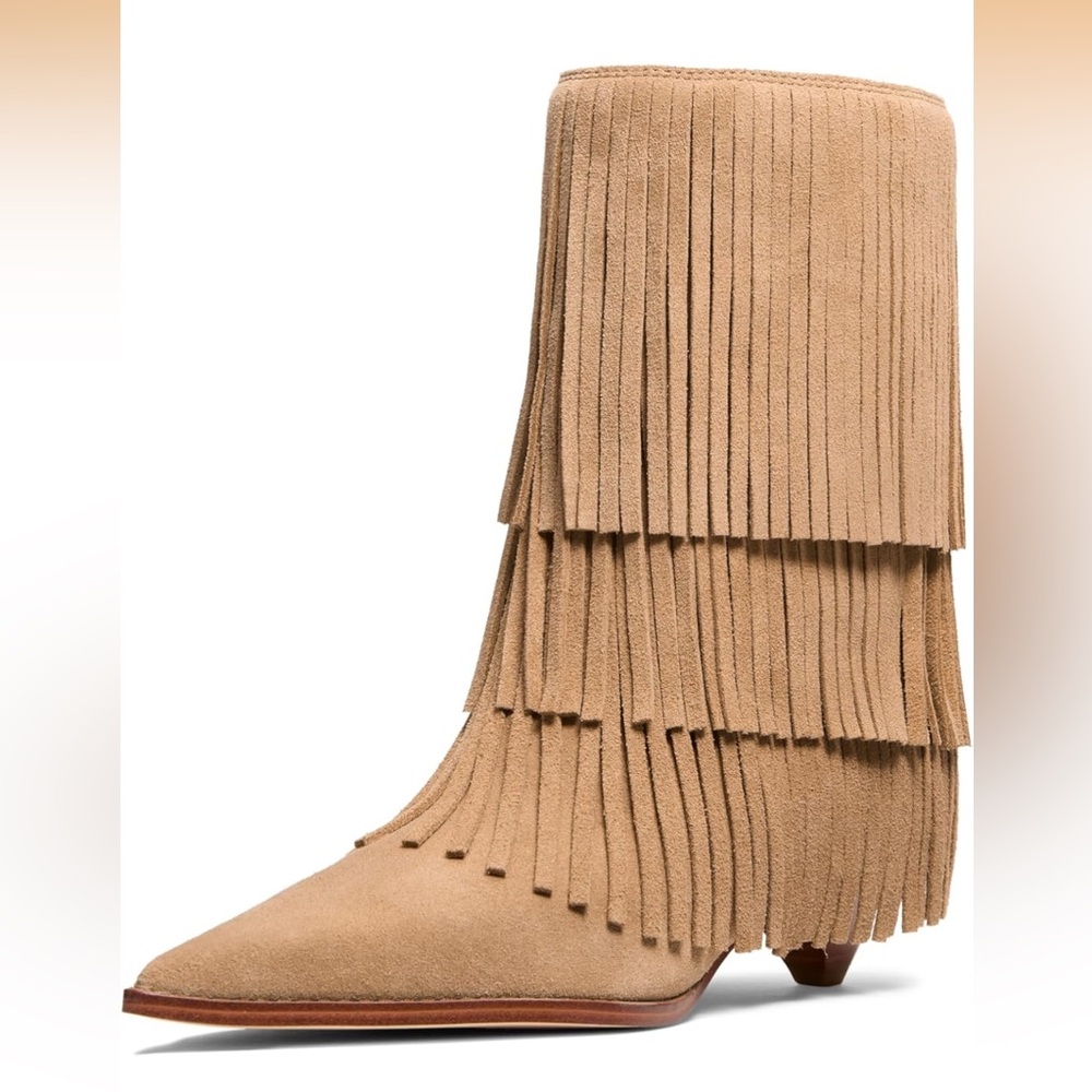 NIB MICHAEL KORS JAYLA FRINGE BOOTS❤️